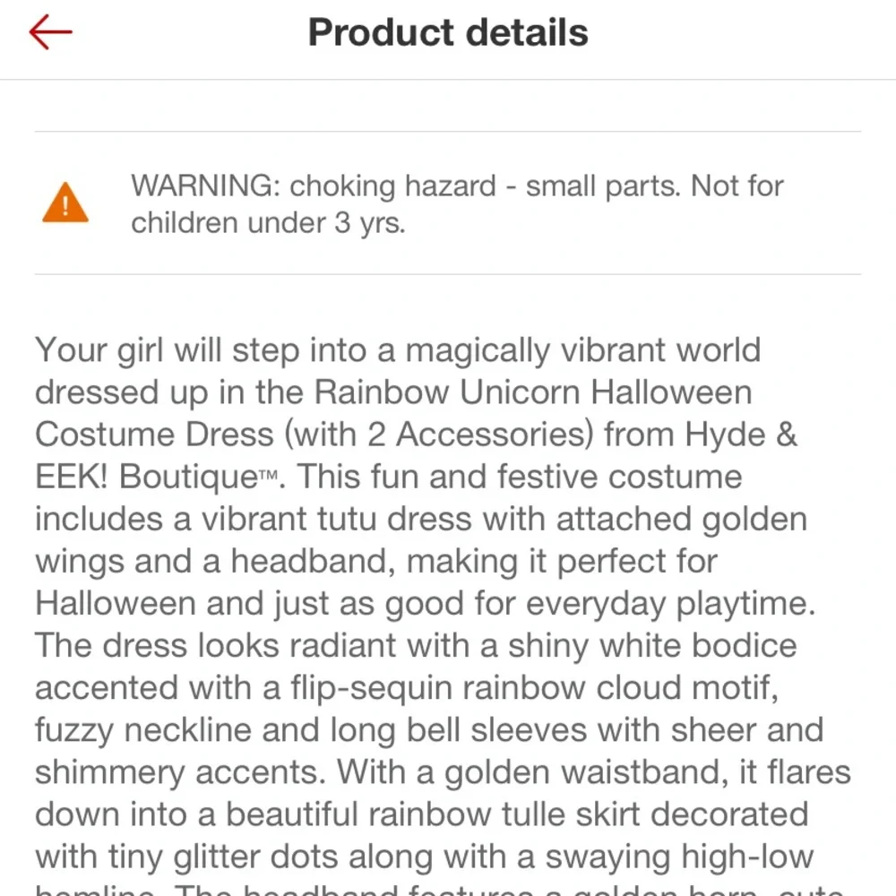 Rainbow Unicorn Halloween / dress‎ up kids costume